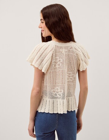 Monsoon Indi Floral Pointelle Cardigan