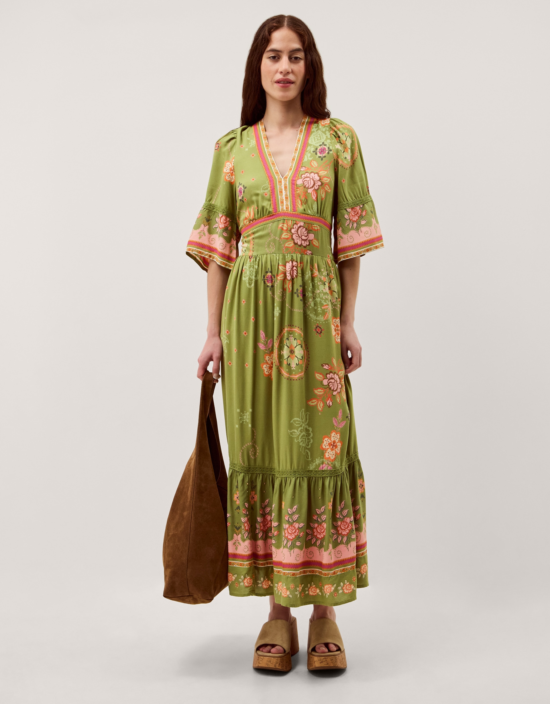 New In - Monsoon Eline Floral Print Maxi Dress