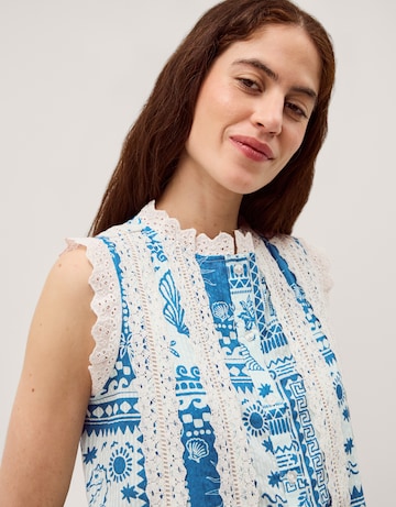 Monsoon Soleil Print Lace Tank Top