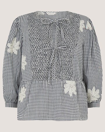 Monsoon Mimi Embroidered Gingham Top