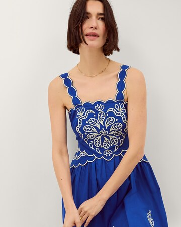 Monsoon Keira Embroidered Midi Dress
