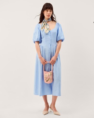 Monsoon Lottie Linen Blend Midi Dress