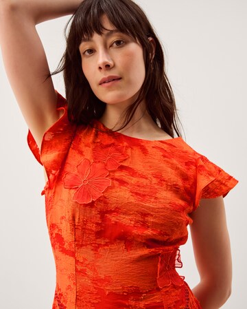 Monsoon Josie Jacquard Floral Midi Dress