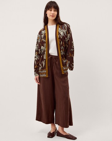Monsoon Esther Floral Linen Blend Jacket