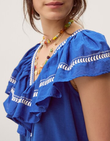 Monsoon Fenn Ruffle Jersey Top