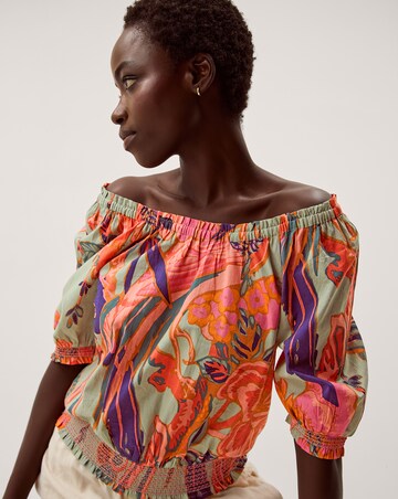 Monsoon Carmen Bardot Floral Print Top