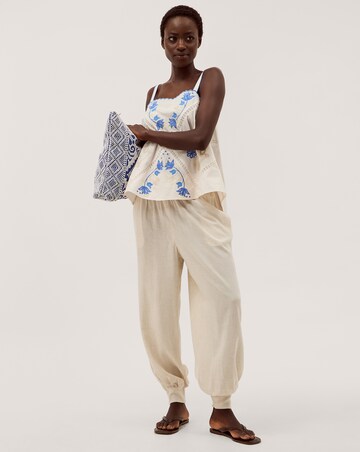 Monsoon Reese Linen Blend Harem Trousers