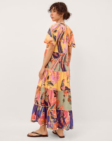 Monsoon Carmen Floral Tiered Midi Dress