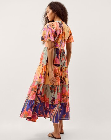 Monsoon Carmen Floral Tiered Midi Dress