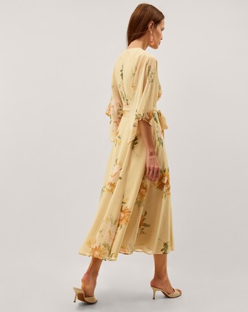 Monsoon Sukhi Sunflower Midi Wrap Dress