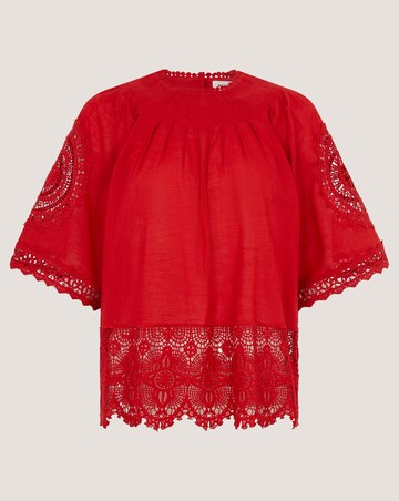 Monsoon Emory Floral Lace Top
