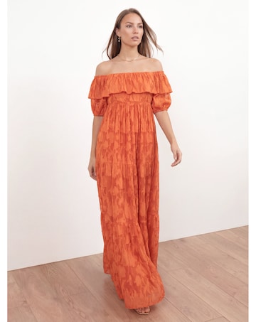 Anaya Burnout Fabric Dress