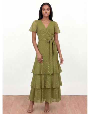 Anaya Metallic Thread Dress