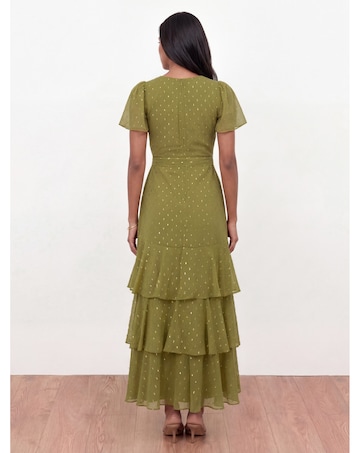 Anaya Metallic Thread Dress