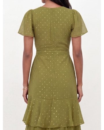 Anaya Metallic Thread Dress