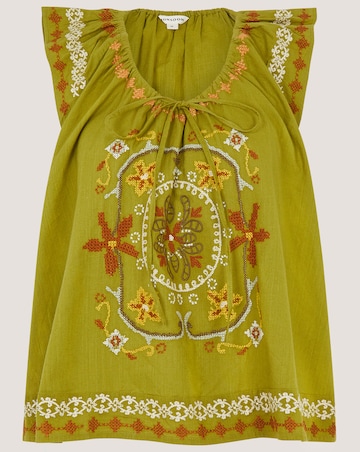 Monsoon Greta Floral Embroidered Top