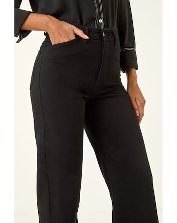 Roman Wide Leg Stretch Denim Jeans