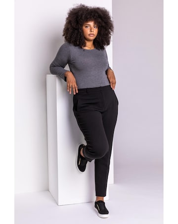 Roman Curve Straight Smart Trousers