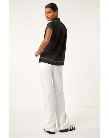 Roman Contrast Stitch Shirt