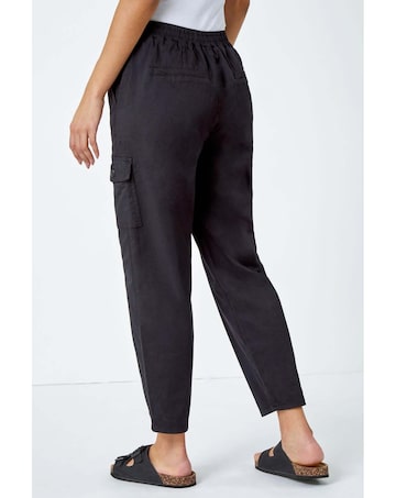 Roman Elastic Waist Stretch Trousers