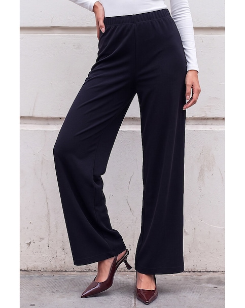 Roman Petite Wide Leg Stretch Trouser