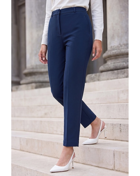 Roman Short Straight Leg Stretch Trouser