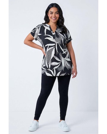 Roman Curve Stretch Plain Leggings