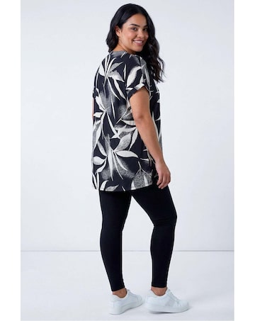 Roman Curve Stretch Plain Leggings