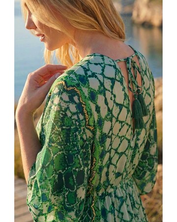 Roman Boho Aztec Maxi Dress