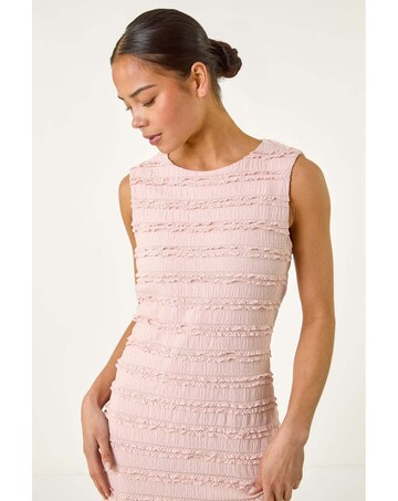 Roman Petite Ruffled Stretch Dress
