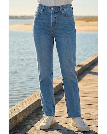 Roman Petite Stretch Straight Leg Jeans