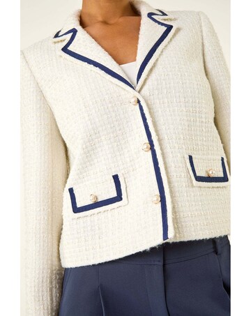 Roman Boucle Contrast Tape Jacket