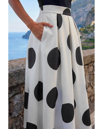 Roman Polka Dot Premium Stretch Dress