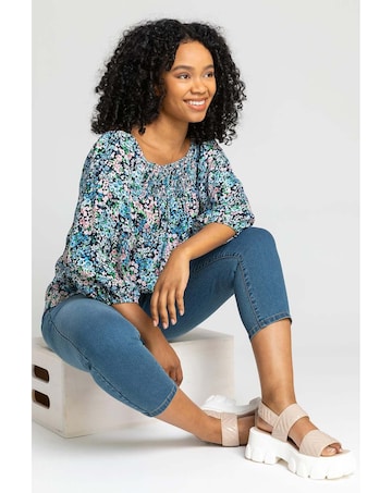 Roman Petite Stretch Crop Denim Jegging