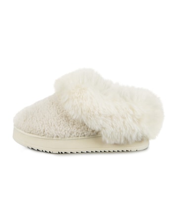 totes Ladies Textured Mule On Chunky Sole