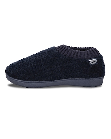 Totes Ladies Popcorn Full Back Bootie Slipper