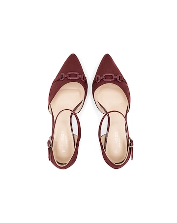 Paradox London Farina Wide E Fit Block Heel Courts