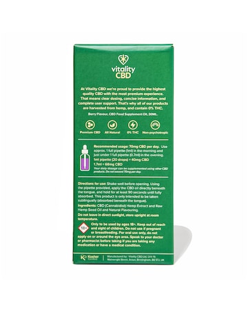 Vitality CBD Oral Drops 1200mg Berry