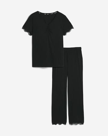 Luna Built-In Support Jersey Lace Lounge Set