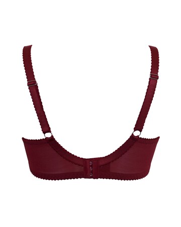 Pour Moi Hollywood Full Cup Wired Non Pad Side Support Bra Burgundy
