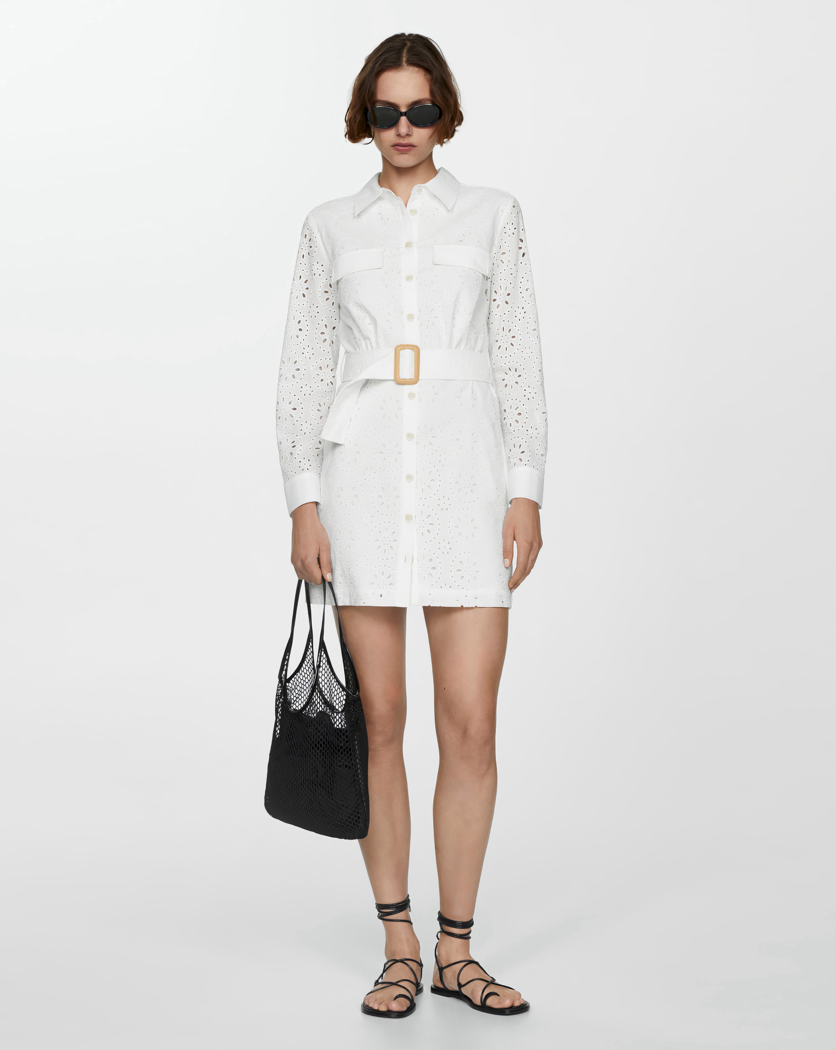 Mango Shirly Broiderie Anglaise Dress