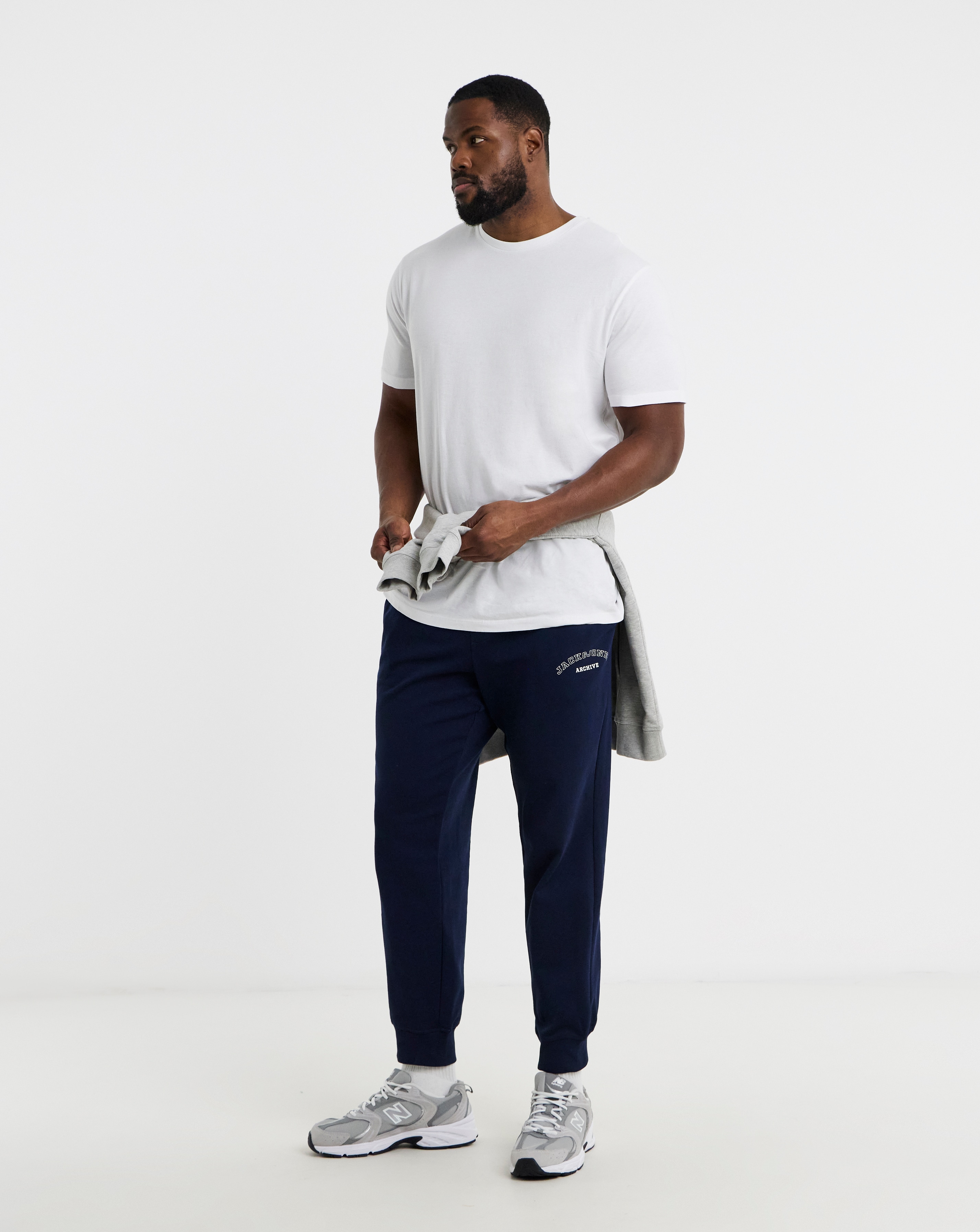 Jack & Jones College Logo Joggers - Navy