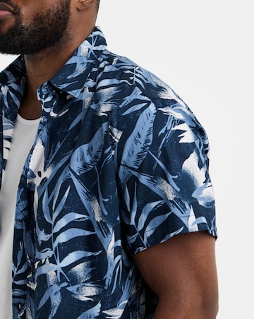 Jack & Jones Honolulu Printed Shirt - Navy