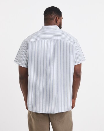 Jack & Jones Chad Striped Oxford Shirt - Blue