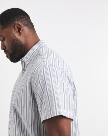 Jack & Jones Chad Striped Oxford Shirt - Blue