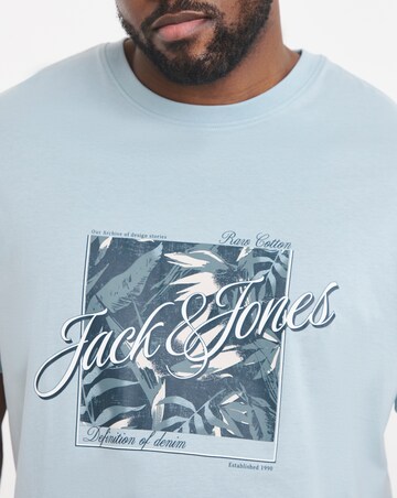 Jack & Jones Honolulu Graphic T-Shirt - Blue