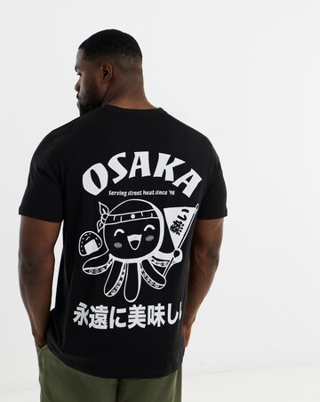 Jack & Jones Osaka Back Graphic T-Shirt - Black