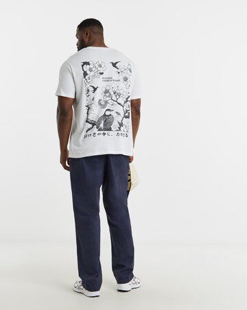 Jack & Jones Osaka Back Graphic T-Shirt - White