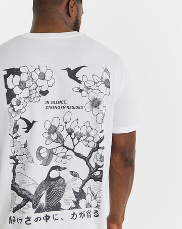 Jack & Jones Osaka Back Graphic T-Shirt - White