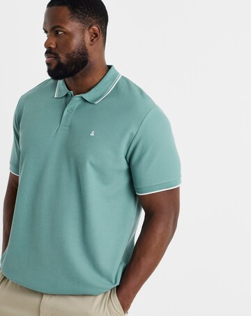 Jack & Jones Austin Waffle Polo - Teal